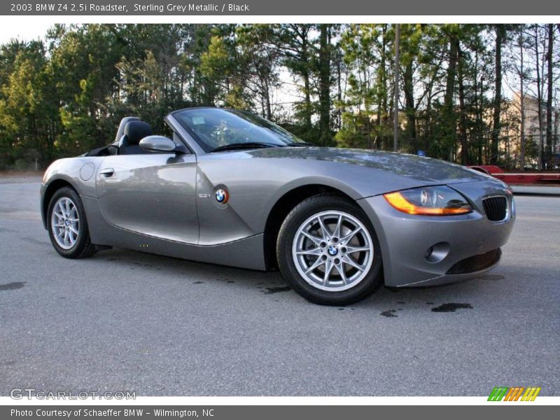 Sterling Grey Metallic / Black 2003 BMW Z4 2.5i Roadster