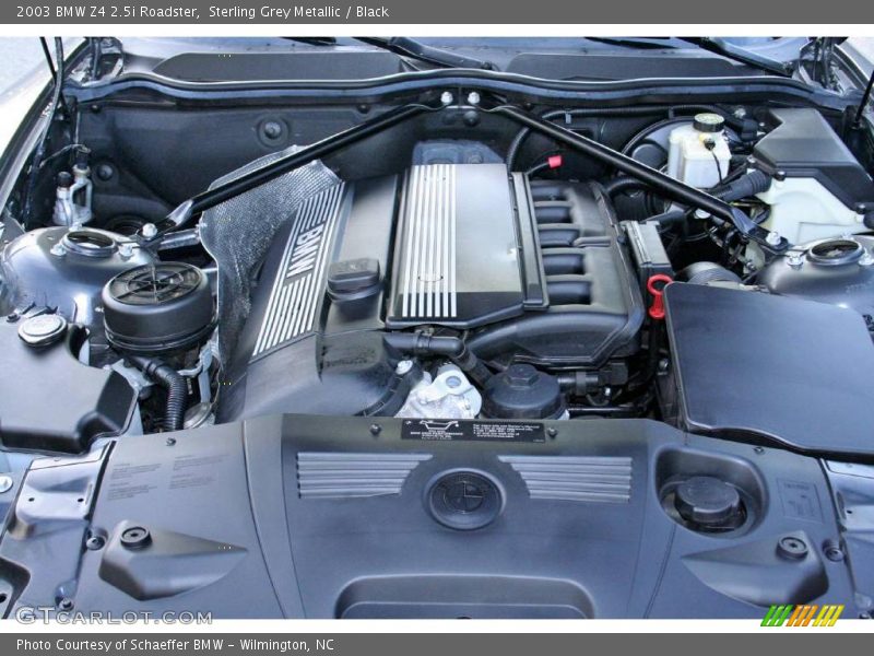 Sterling Grey Metallic / Black 2003 BMW Z4 2.5i Roadster