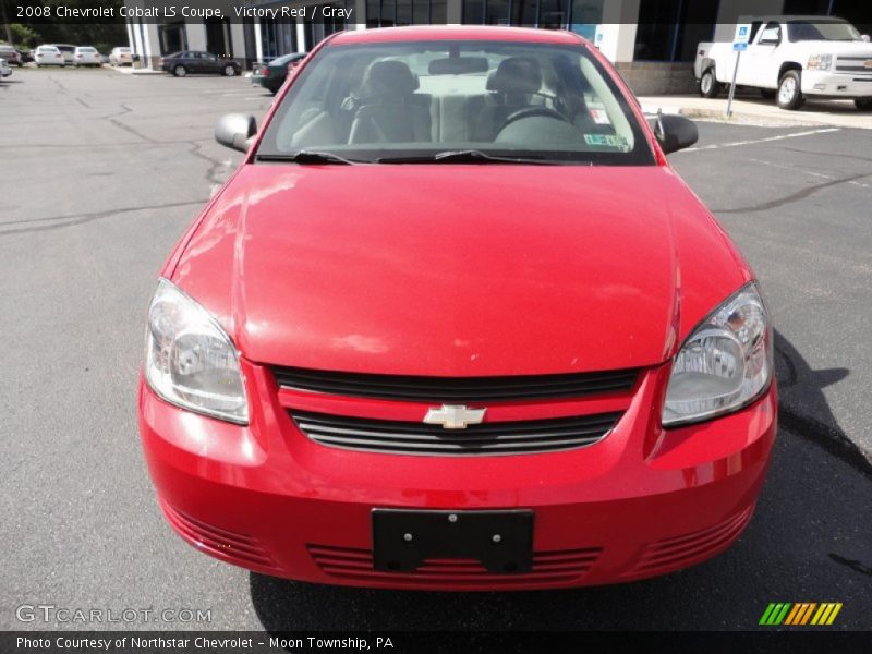 Victory Red / Gray 2008 Chevrolet Cobalt LS Coupe