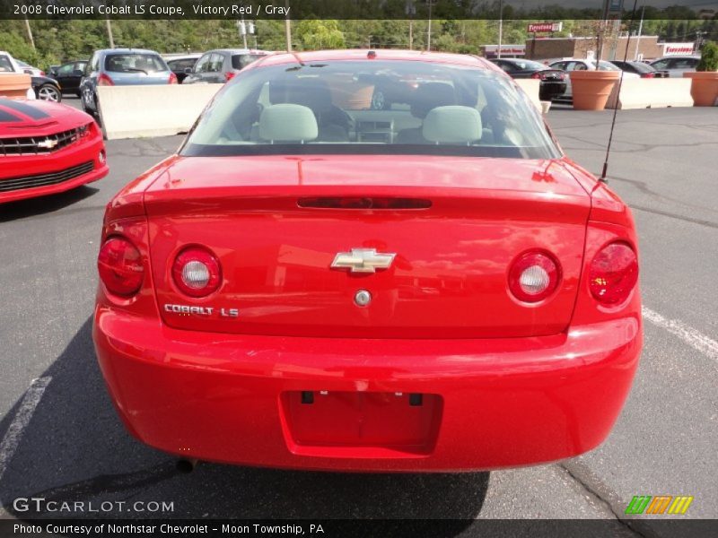 Victory Red / Gray 2008 Chevrolet Cobalt LS Coupe