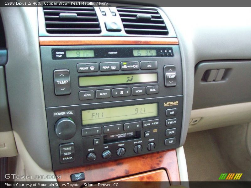 Copper Brown Pearl Metallic / Ivory 1998 Lexus LS 400