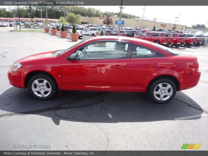 Victory Red / Gray 2008 Chevrolet Cobalt LS Coupe