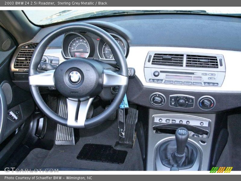 Sterling Grey Metallic / Black 2003 BMW Z4 2.5i Roadster