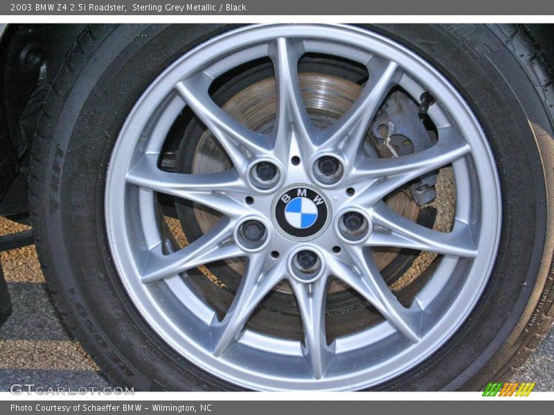 Sterling Grey Metallic / Black 2003 BMW Z4 2.5i Roadster