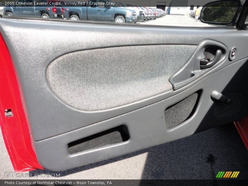 Victory Red / Graphite Gray 2005 Chevrolet Cavalier Coupe