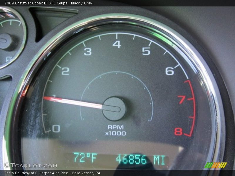 Black / Gray 2009 Chevrolet Cobalt LT XFE Coupe