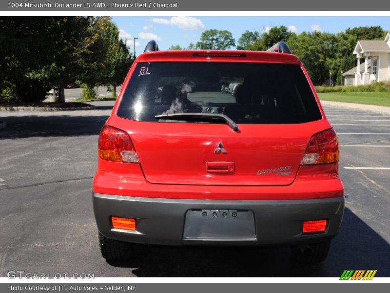 Phoenix Red / Charcoal 2004 Mitsubishi Outlander LS AWD