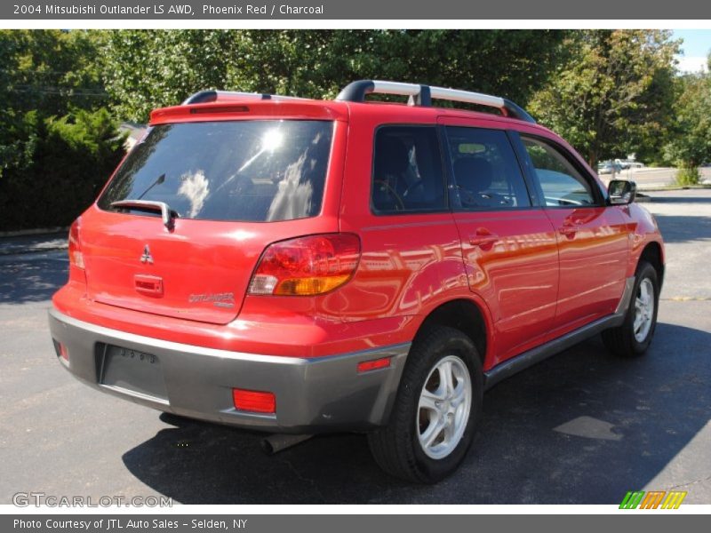 Phoenix Red / Charcoal 2004 Mitsubishi Outlander LS AWD
