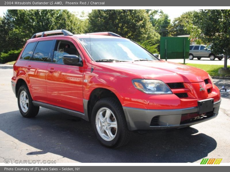 Phoenix Red / Charcoal 2004 Mitsubishi Outlander LS AWD