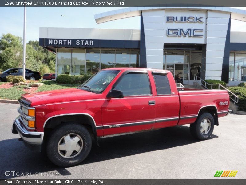Victory Red / Red 1996 Chevrolet C/K K1500 Extended Cab 4x4