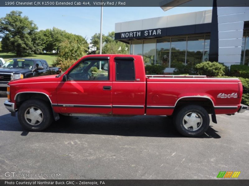 Victory Red / Red 1996 Chevrolet C/K K1500 Extended Cab 4x4