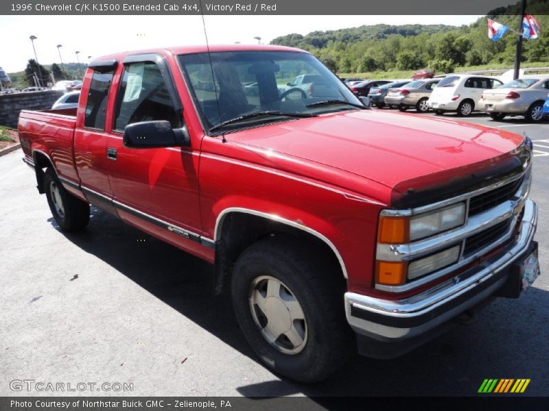 Victory Red / Red 1996 Chevrolet C/K K1500 Extended Cab 4x4