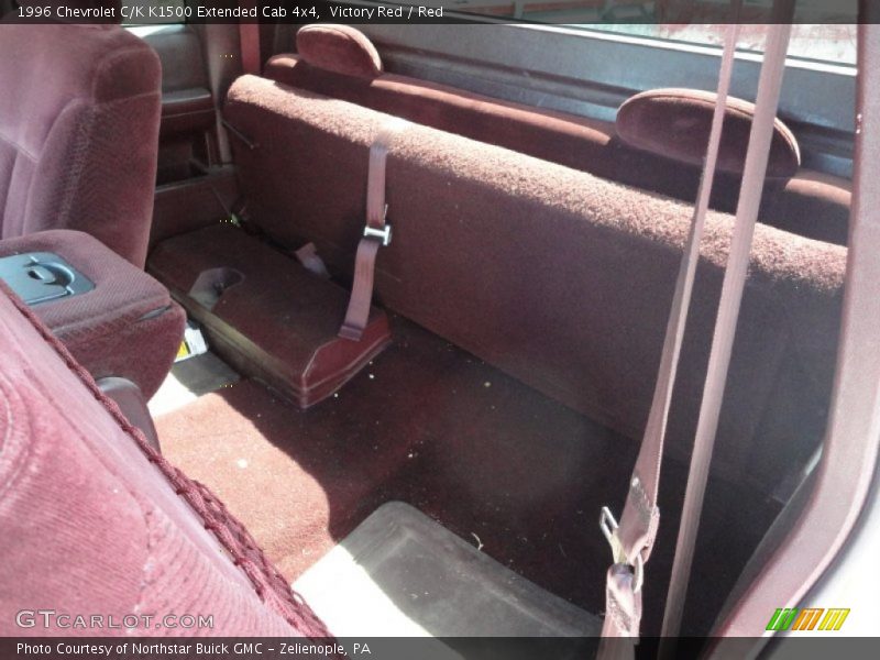  1996 C/K K1500 Extended Cab 4x4 Red Interior