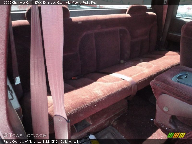  1996 C/K K1500 Extended Cab 4x4 Red Interior