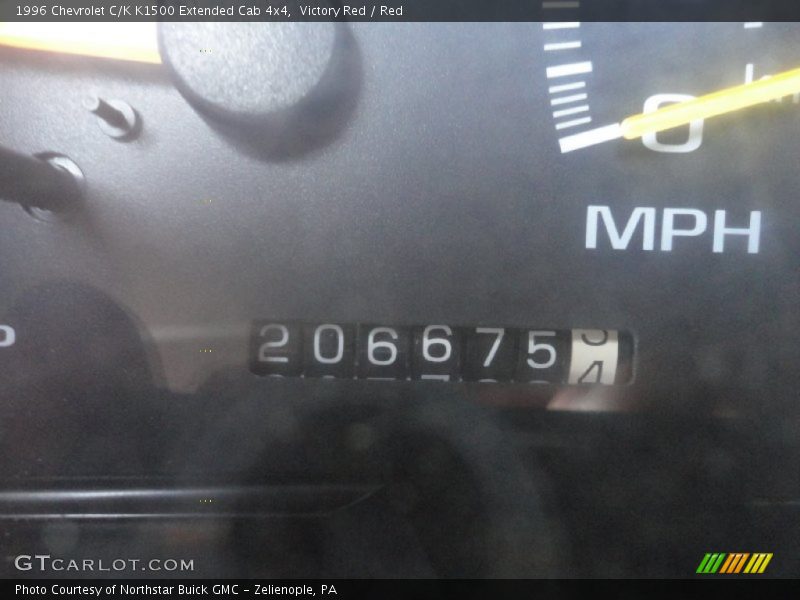 Victory Red / Red 1996 Chevrolet C/K K1500 Extended Cab 4x4