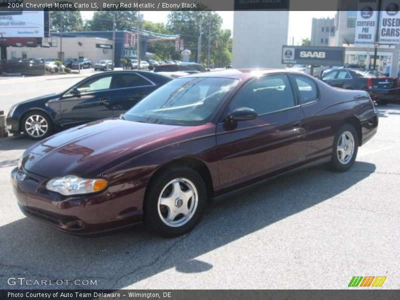 Berry Red Metallic / Ebony Black 2004 Chevrolet Monte Carlo LS