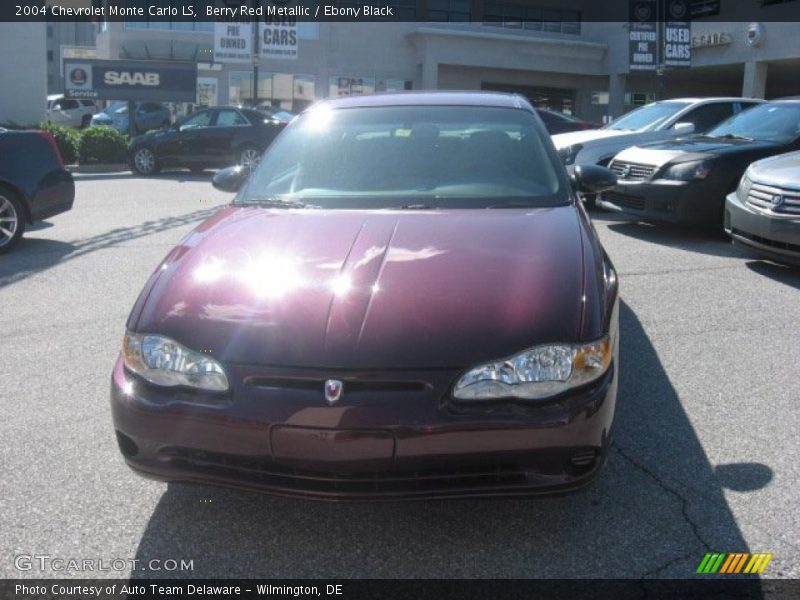 Berry Red Metallic / Ebony Black 2004 Chevrolet Monte Carlo LS