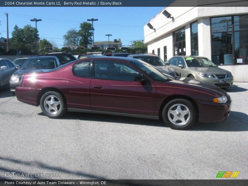 Berry Red Metallic / Ebony Black 2004 Chevrolet Monte Carlo LS