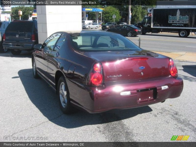 Berry Red Metallic / Ebony Black 2004 Chevrolet Monte Carlo LS