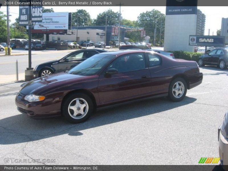 Berry Red Metallic / Ebony Black 2004 Chevrolet Monte Carlo LS