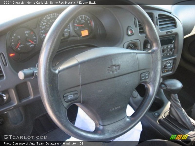 Berry Red Metallic / Ebony Black 2004 Chevrolet Monte Carlo LS