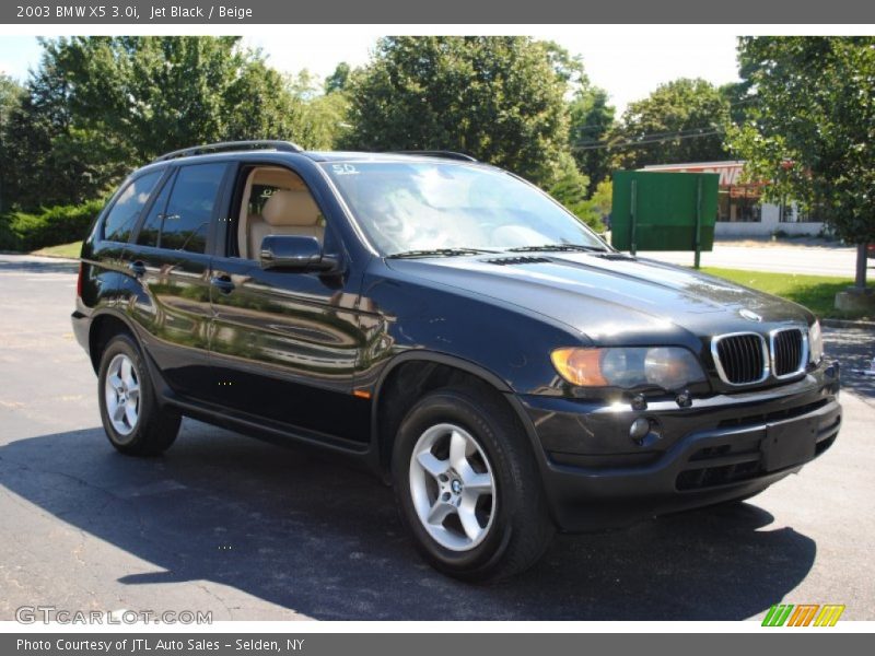 Jet Black / Beige 2003 BMW X5 3.0i