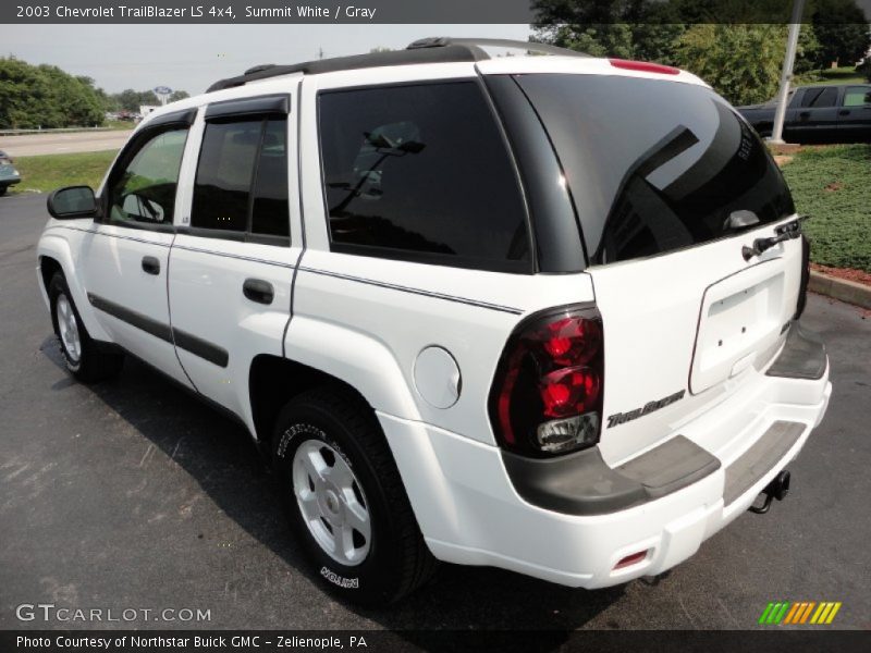 Summit White / Gray 2003 Chevrolet TrailBlazer LS 4x4