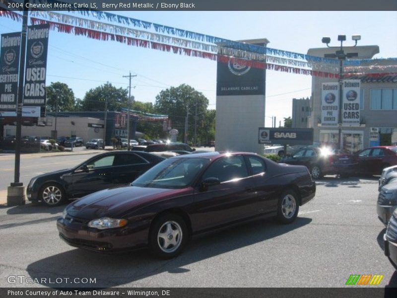 Berry Red Metallic / Ebony Black 2004 Chevrolet Monte Carlo LS