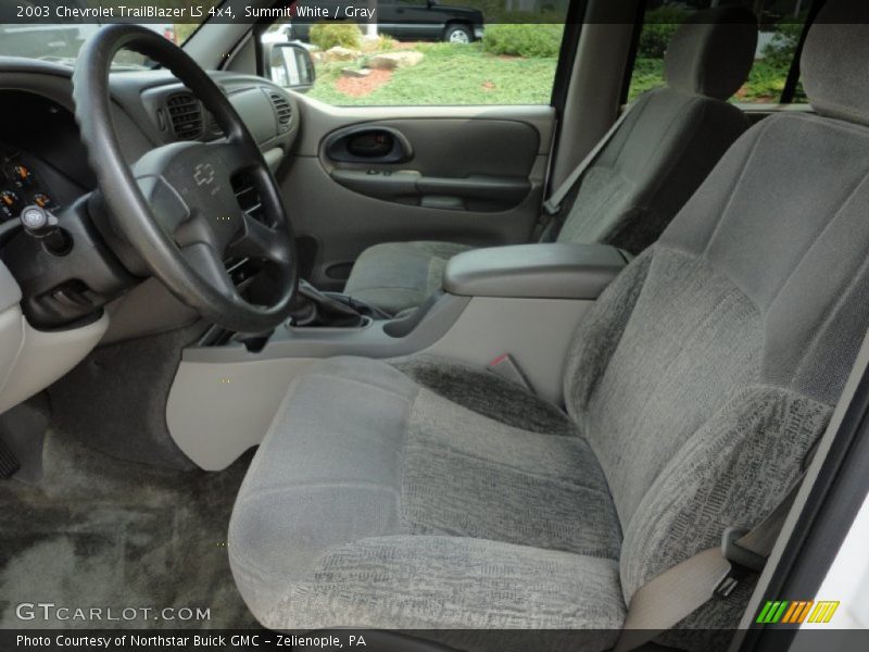 Summit White / Gray 2003 Chevrolet TrailBlazer LS 4x4