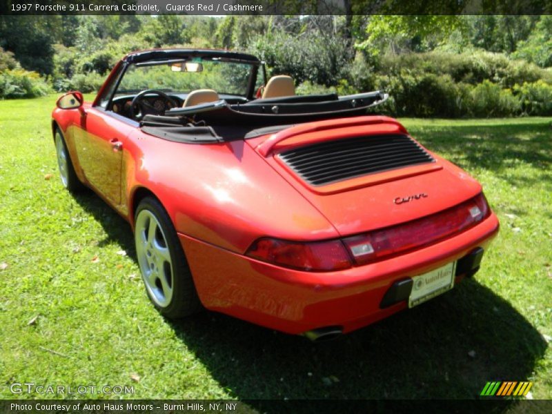 Guards Red / Cashmere 1997 Porsche 911 Carrera Cabriolet
