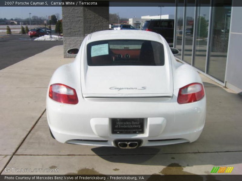 Carrara White / Terracotta 2007 Porsche Cayman S