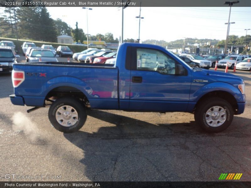 Blue Flame Metallic / Steel Gray 2011 Ford F150 STX Regular Cab 4x4