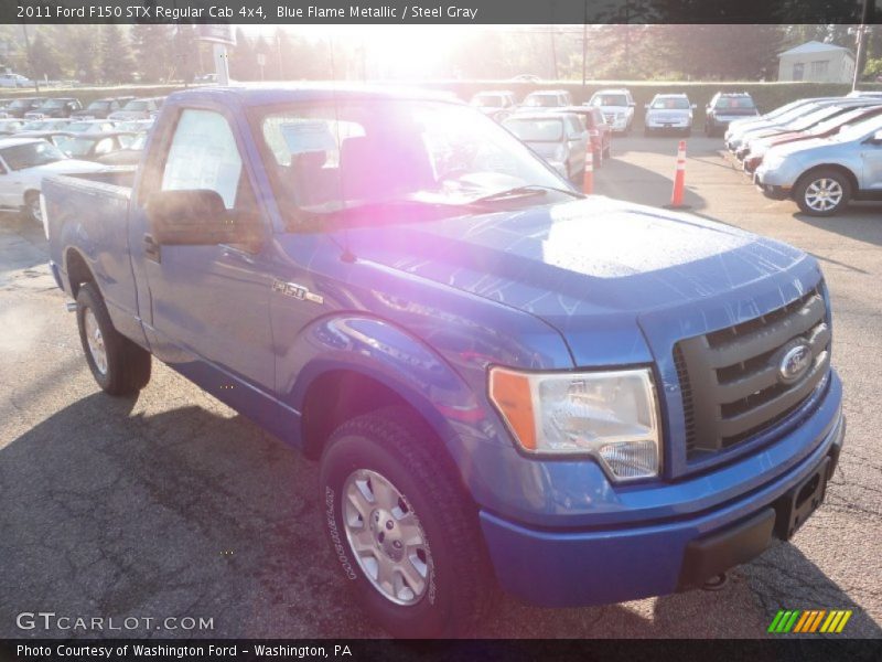 Blue Flame Metallic / Steel Gray 2011 Ford F150 STX Regular Cab 4x4