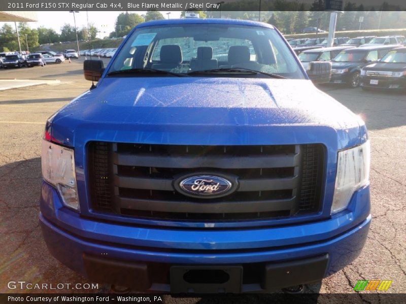 Blue Flame Metallic / Steel Gray 2011 Ford F150 STX Regular Cab 4x4