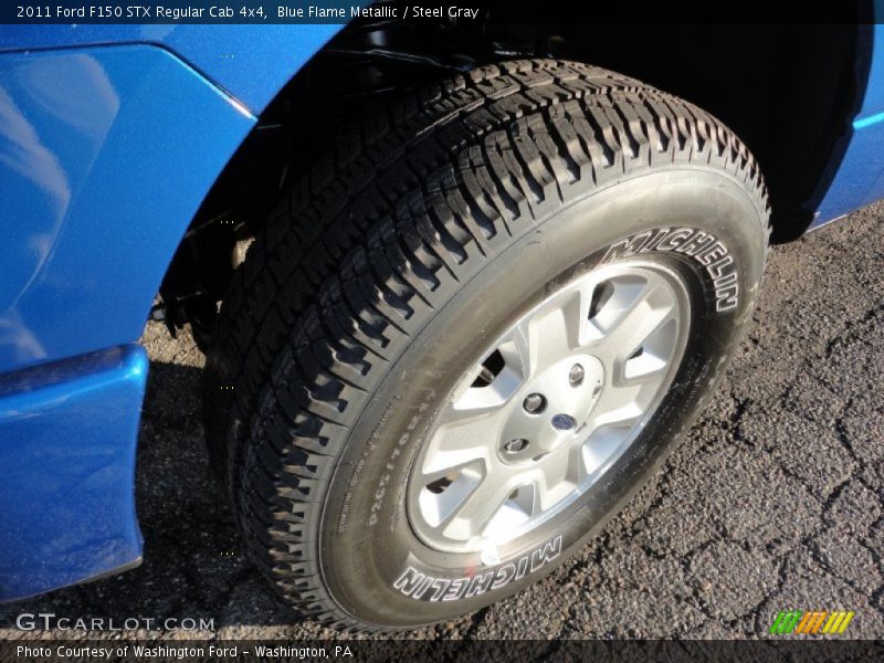 Blue Flame Metallic / Steel Gray 2011 Ford F150 STX Regular Cab 4x4