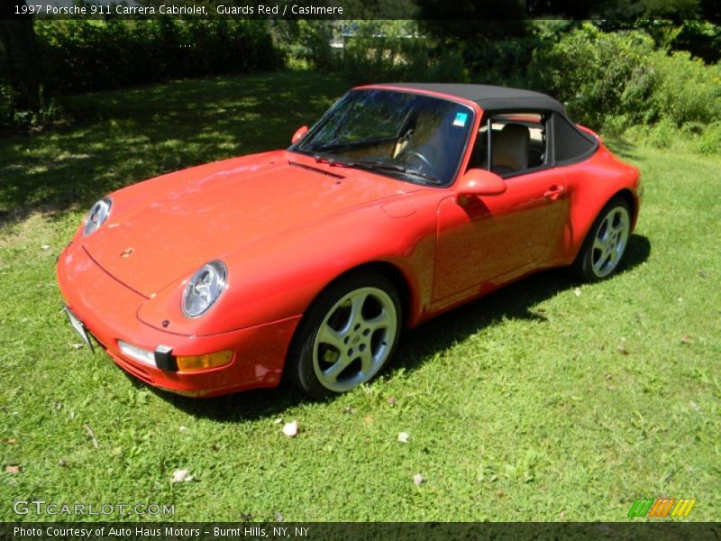 Front 3/4 View of 1997 911 Carrera Cabriolet