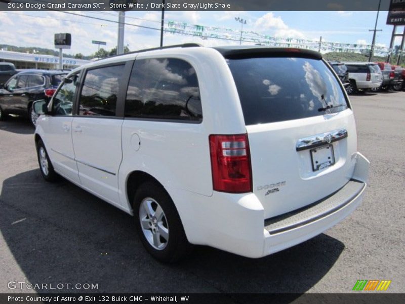 Stone White / Dark Slate Gray/Light Shale 2010 Dodge Grand Caravan SXT