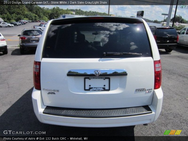 Stone White / Dark Slate Gray/Light Shale 2010 Dodge Grand Caravan SXT