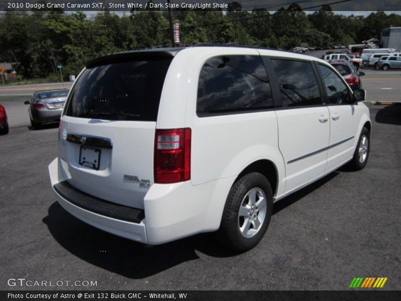 Stone White / Dark Slate Gray/Light Shale 2010 Dodge Grand Caravan SXT