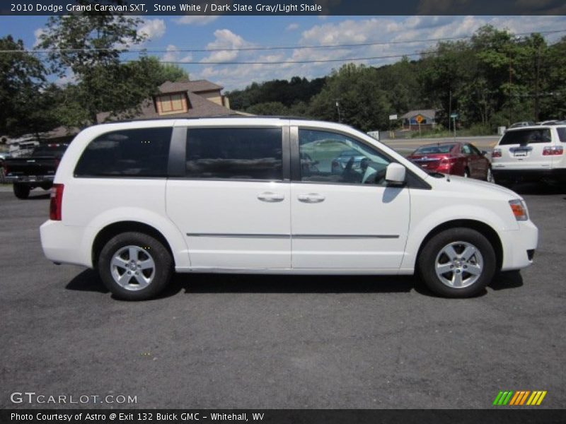 Stone White / Dark Slate Gray/Light Shale 2010 Dodge Grand Caravan SXT