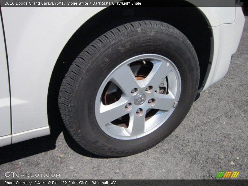 Stone White / Dark Slate Gray/Light Shale 2010 Dodge Grand Caravan SXT