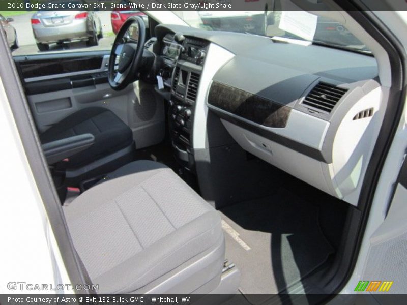 Stone White / Dark Slate Gray/Light Shale 2010 Dodge Grand Caravan SXT