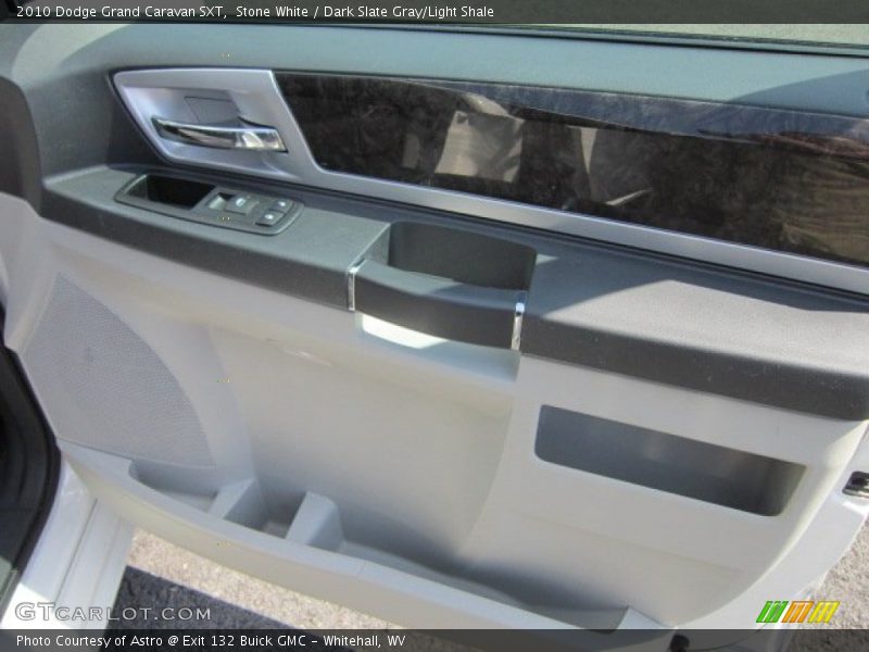 Stone White / Dark Slate Gray/Light Shale 2010 Dodge Grand Caravan SXT