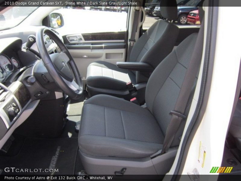 Stone White / Dark Slate Gray/Light Shale 2010 Dodge Grand Caravan SXT