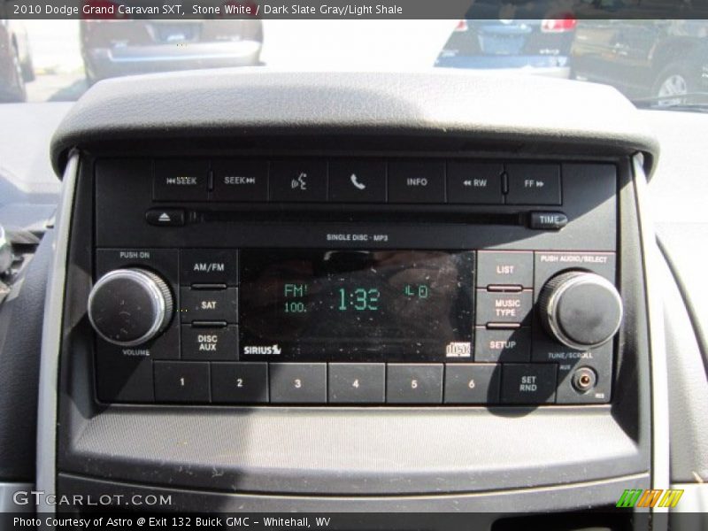 Stone White / Dark Slate Gray/Light Shale 2010 Dodge Grand Caravan SXT
