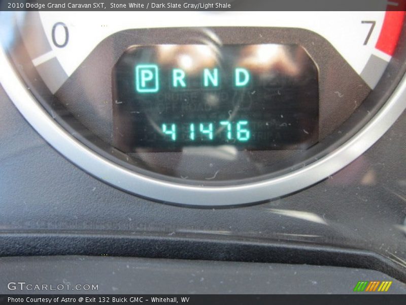 Stone White / Dark Slate Gray/Light Shale 2010 Dodge Grand Caravan SXT