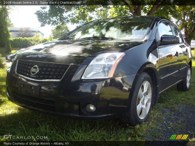 Super Black / Charcoal/Steel 2008 Nissan Sentra 2.0