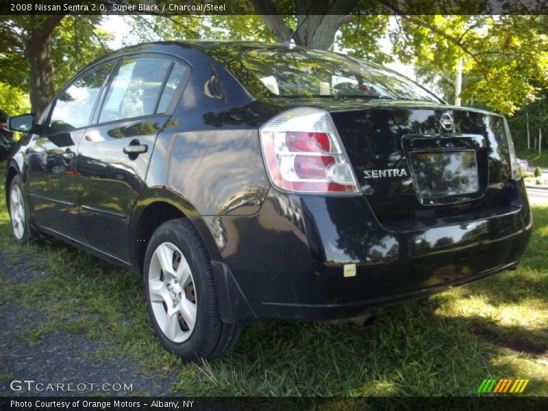 Super Black / Charcoal/Steel 2008 Nissan Sentra 2.0