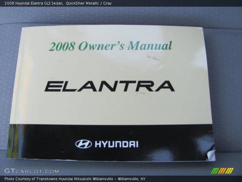 QuickSilver Metallic / Gray 2008 Hyundai Elantra GLS Sedan