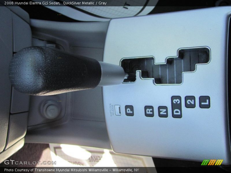 QuickSilver Metallic / Gray 2008 Hyundai Elantra GLS Sedan